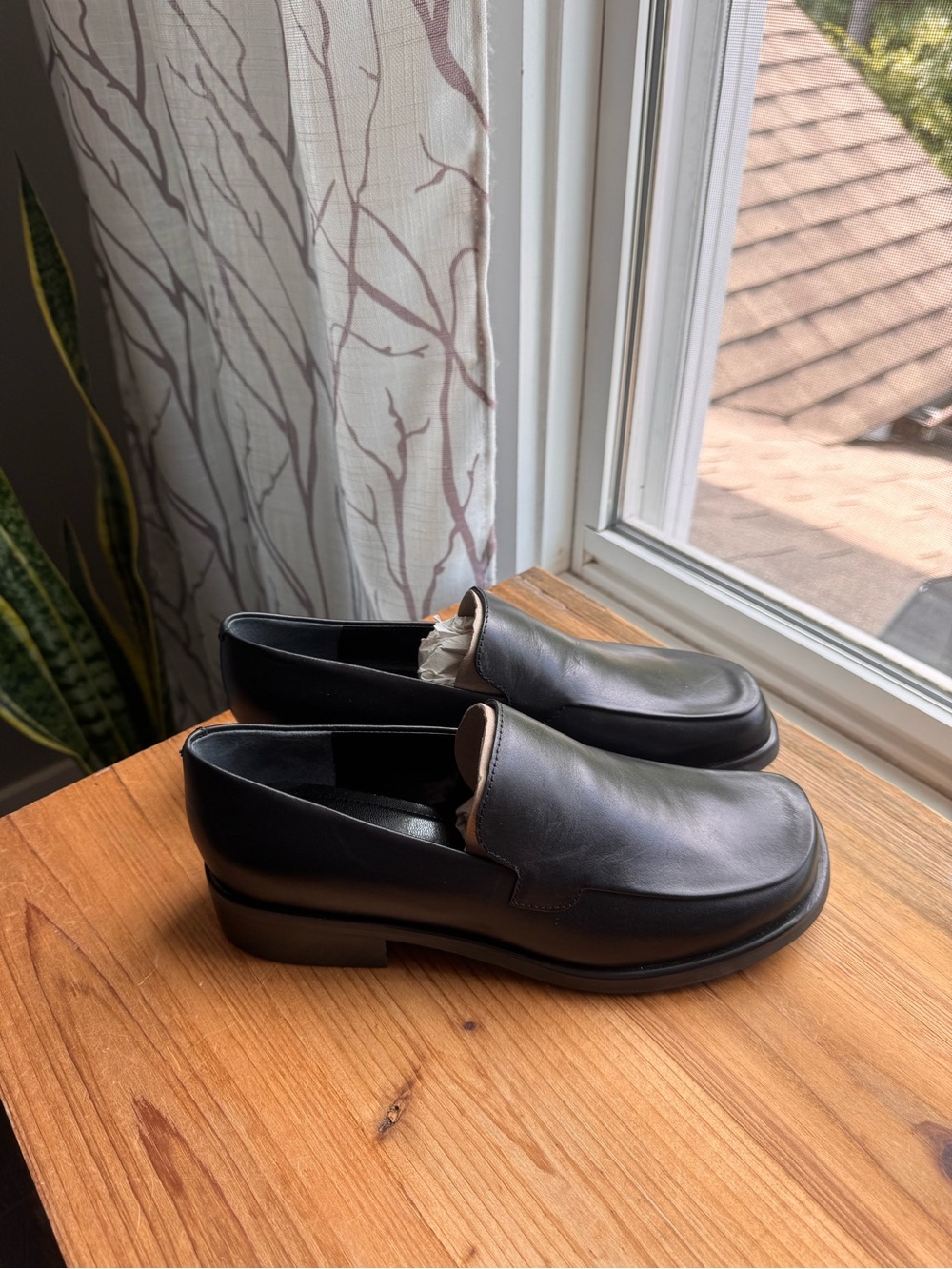 NEW Franco Sarto Bocca Flex Black Leather Loafers Shoes Size 9 - Picture 8 of 8